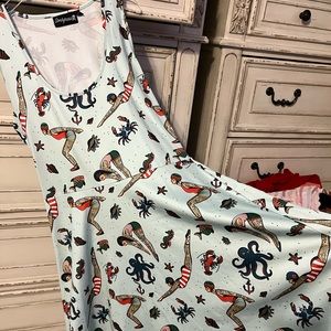 Sourpuss tattooed lady skater dress